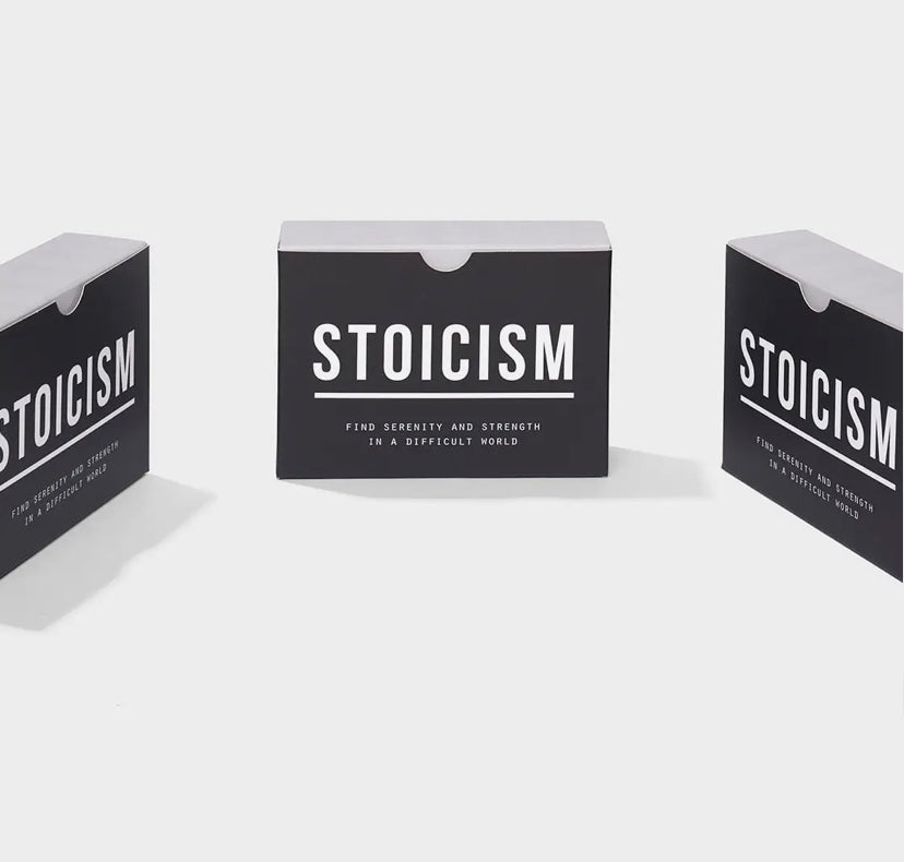 Stoicism Prompt Card Cards, Philosophy Self-Reflection Tool