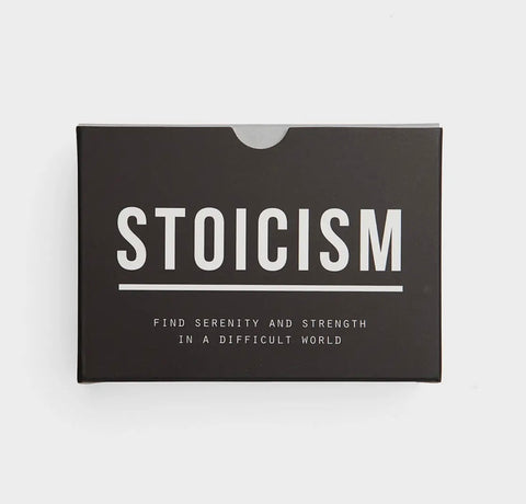 Stoicism Prompt Card Cards, Philosophy Self-Reflection Tool