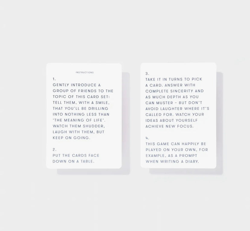 The Meaning Of Life conversation cards