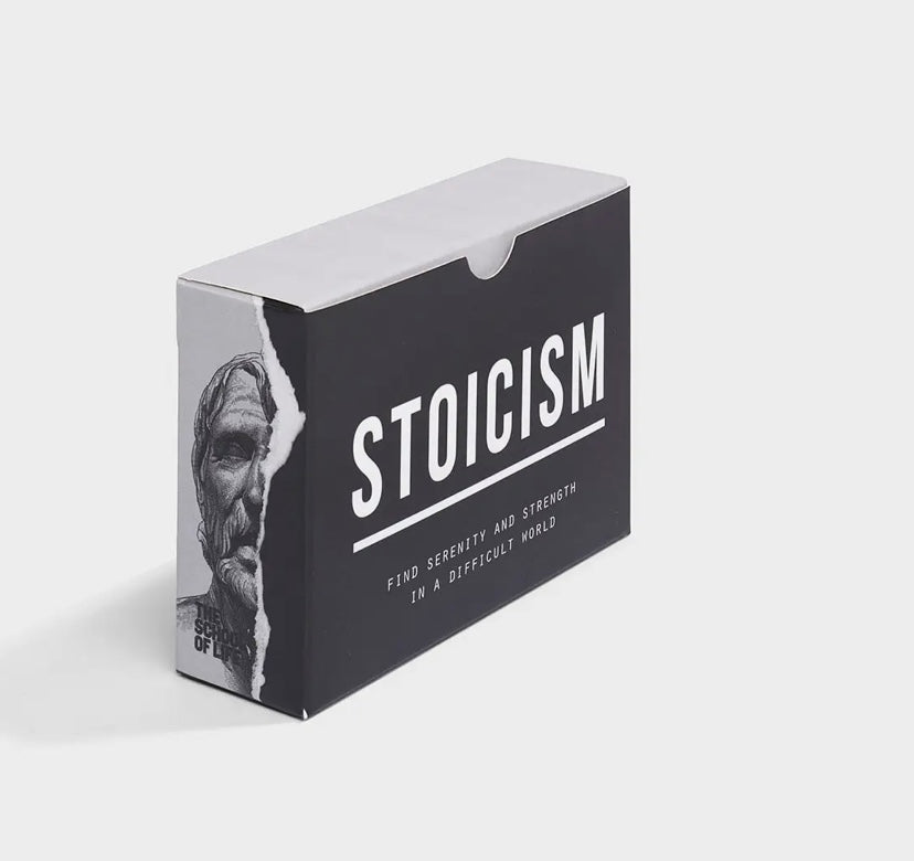 Stoicism Prompt Card Cards, Philosophy Self-Reflection Tool