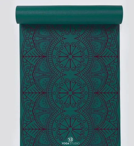 Teal Mandala Yoga Mat