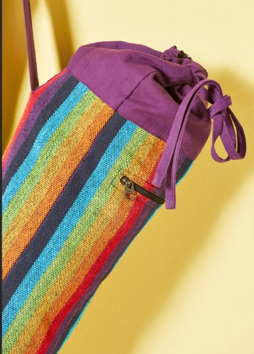 Rainbow Stripe Gheri Yoga Mat Bag